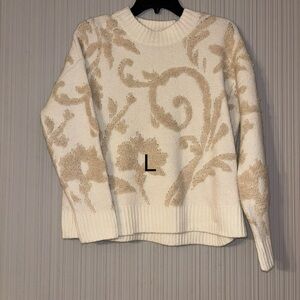 Cynthia Rowley Cream Floral Sweater